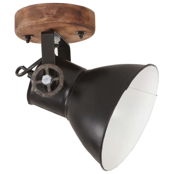 vidaXL industrielle væg-/loftlamper 2 stk. 20x25 cm E27 mat sort