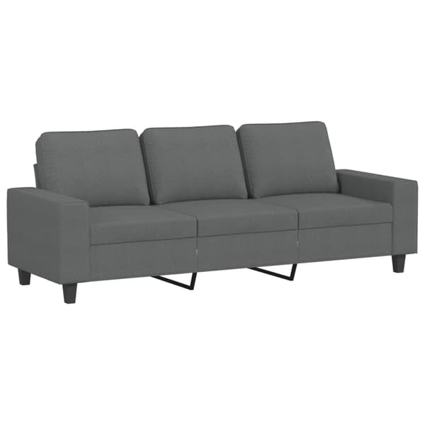 vidaXL sofasæt 3 dele stof mørkegrå