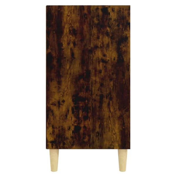 vidaXL skænk 57x35x70 cm spånplade røget egetræsfarve