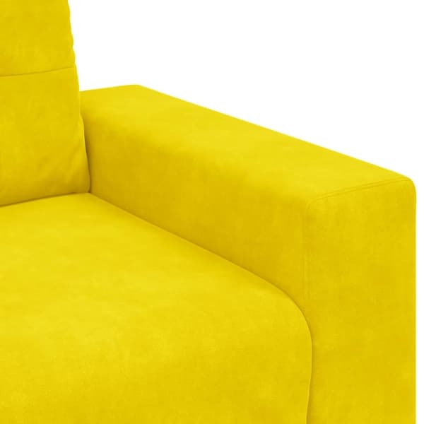 vidaXL elskovssofa 120 cm fløjl gul