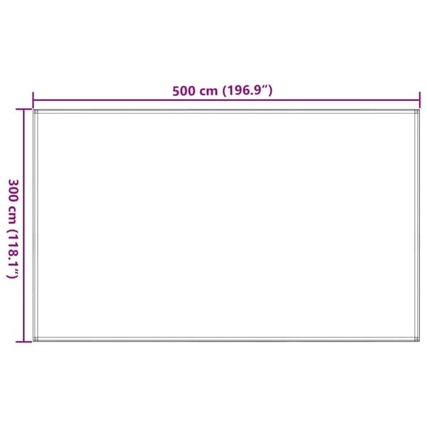 vidaXL telttæppe 300x500 cm sort