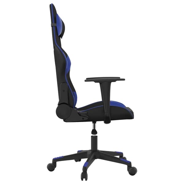 vidaXL gamingstol kunstlæder sort og blå