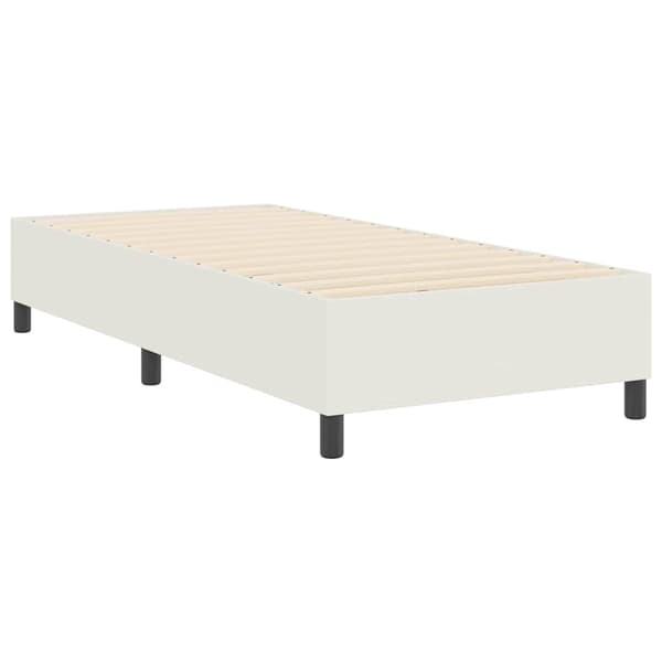vidaXL Platform sengestel Creme 100 x 200 cm Velourstof