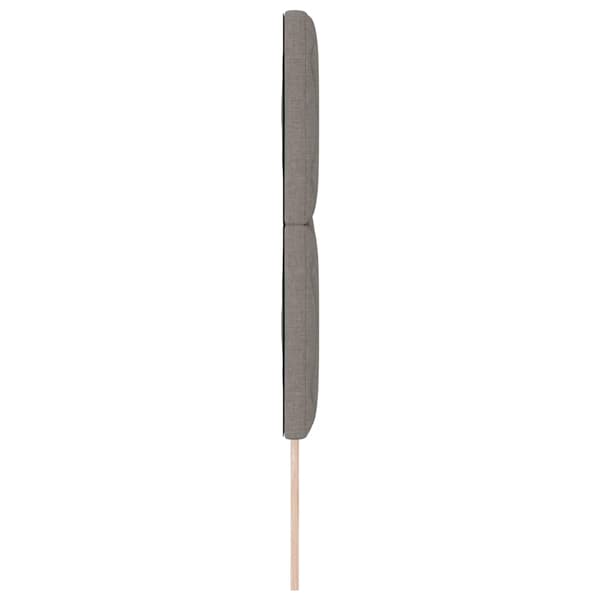 vidaXL Hovedgærde Gråbrun 160 cm Stof