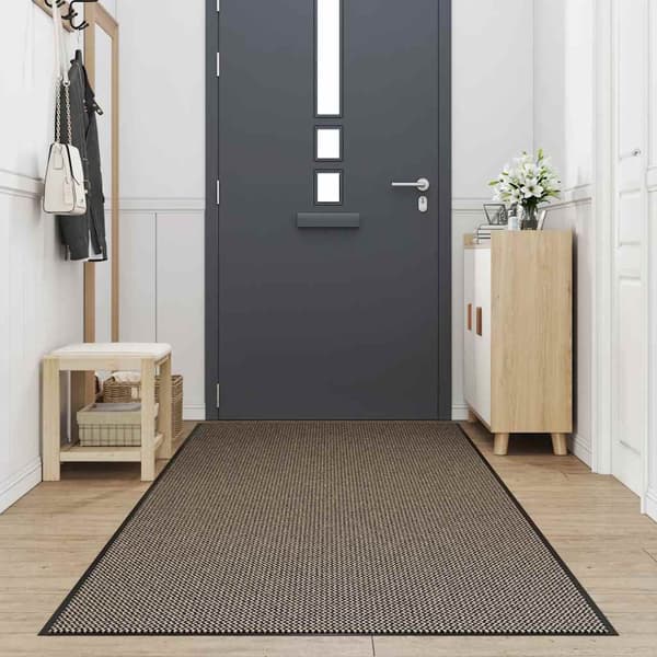 vidaXL Dørmåtte Brun 115x400 cm