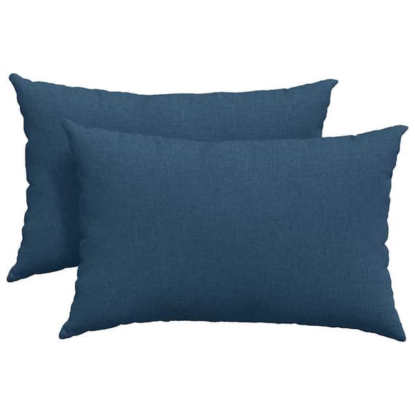 vidaXL Sofapuder 2 pcs Blå 60 x 40 cm Stof