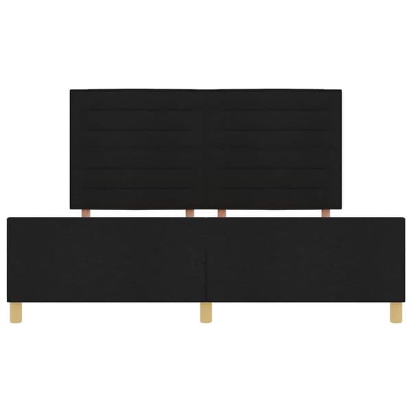 vidaXL Seng Sort 180x200 cm Stof