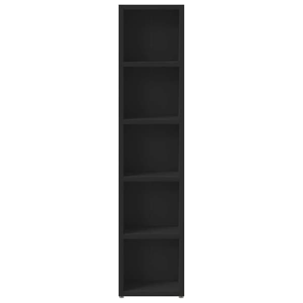 vidaXL CD-reoler 2 stk. 21x16x93,5 cm spånplade sort
