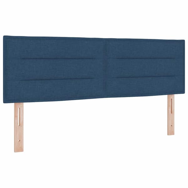 vidaXL Box spring seng med madras Blå 200 x 140 cm Polyester