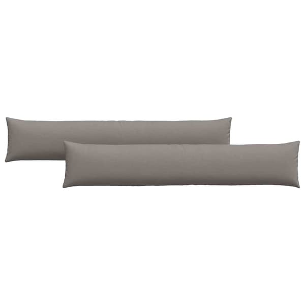 vidaXL Sofapuder 2 pcs Gråbrun 200 x 40 cm Stof