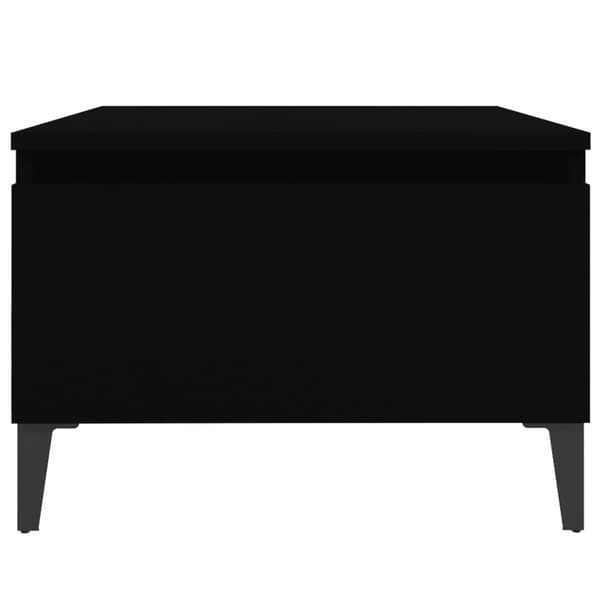 vidaXL sidebord 50x46x35 cm konstrueret træ sort