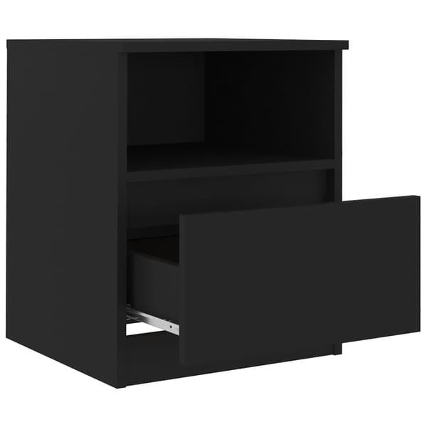 vidaXL sengeskabe 2 stk. 40x40x50 cm spånplade sort