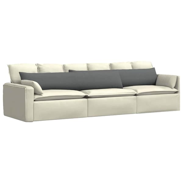vidaXL Sofapuder 2 pcs Mørkegrå 200 x 40 cm Stof