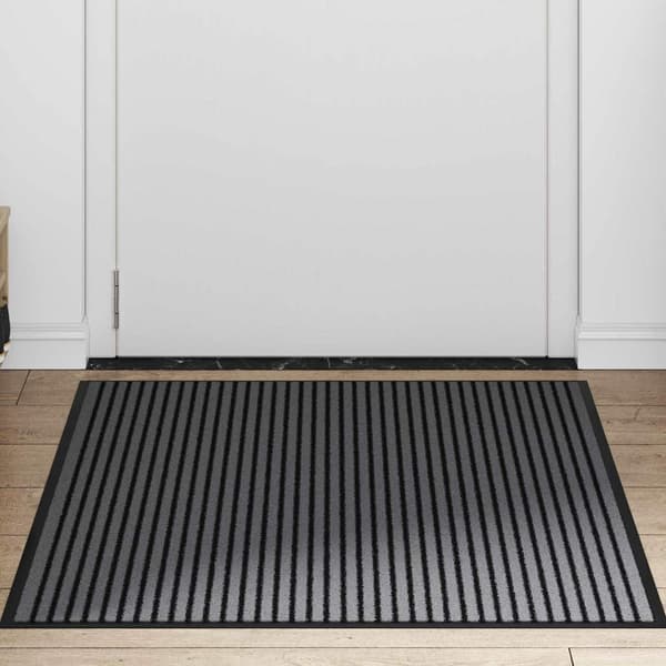 vidaXL Dørmåtte Sort 80 x 120 cm Polypropylen