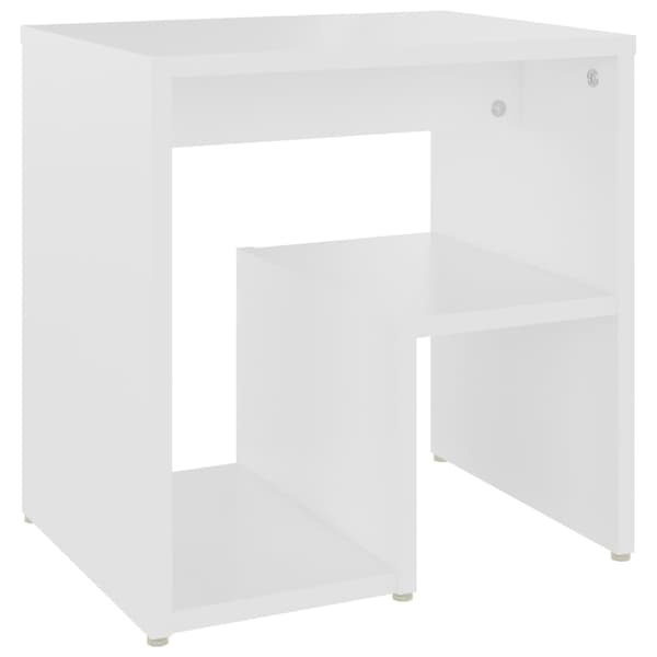 vidaXL sengeskabe 2 stk. 40x30x40 cm spånplade hvid