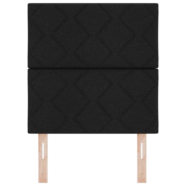 vidaXL Hovedgærde Sort 80 cm Stof