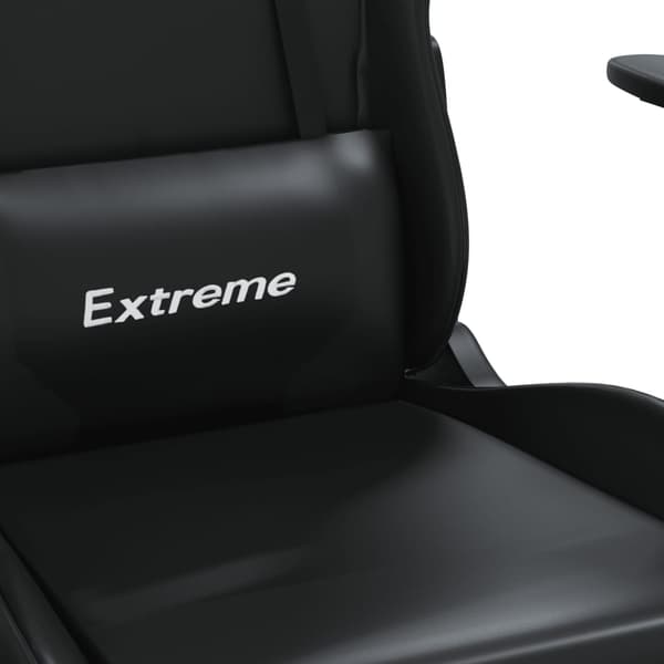 vidaXL gamingstol med massagefunktion kunstlæder sort