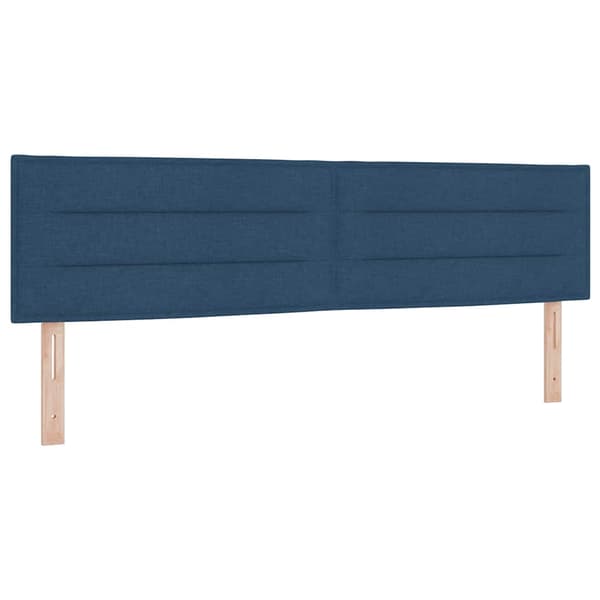 vidaXL Box spring seng med madras Blå 200 x 180 cm Polyester