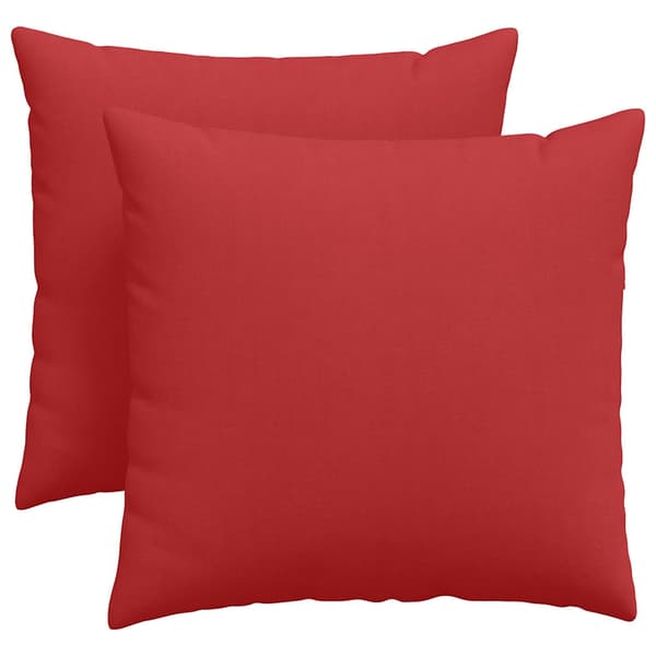 vidaXL Sofapuder 2 pcs Rød 45 x 45 cm Stof