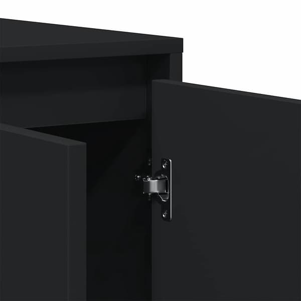 vidaXL Sideboard Sort 120 x 41 x 75 cm Konstrueret træ
