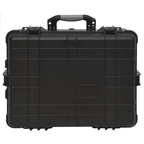 vidaXL flightcase med hjul 58x45x27 cm PP sort