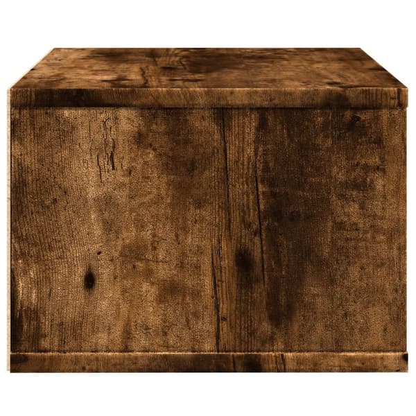 vidaXL printerstativ 40x32x22,5 cm konstrueret træ røget egetræsfarve