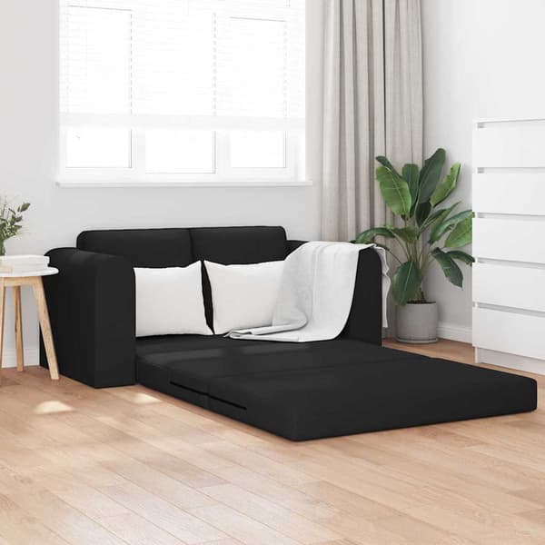 vidaXL Sovesofa 60cm Sort Stof