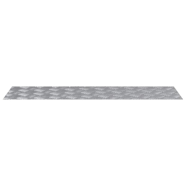 vidaXL Trappe Tread Rektangulær 2 pcs Sølv 100 x 30 cm Aluminium