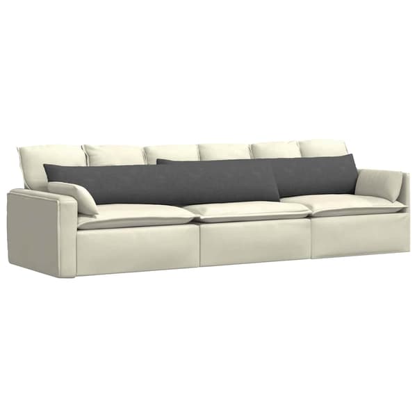 vidaXL Sofapuder 2 pcs Mørkegrå 200 x 40 cm Velourstof