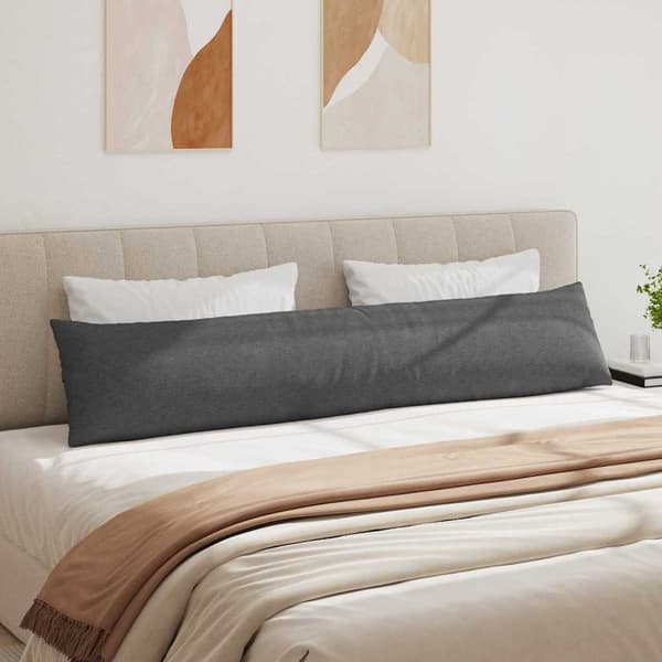 vidaXL Sofapuder 2 pcs Mørkegrå 200 x 40 cm Velourstof