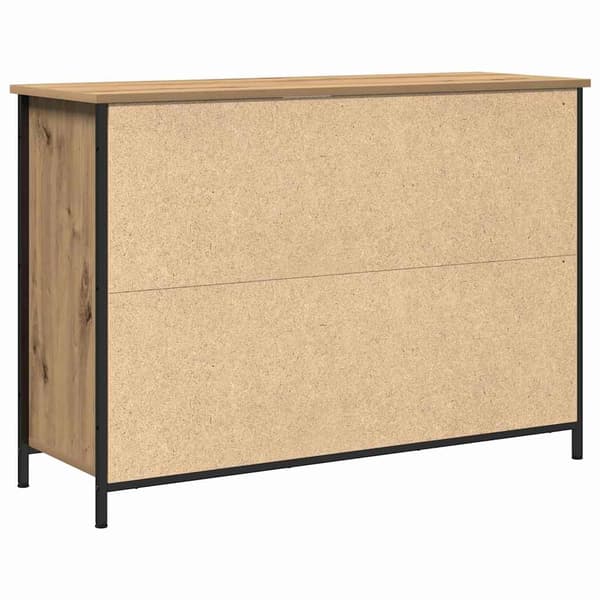 vidaXL Sideboard Artisan Egetræ 100 x 35 x 70 cm