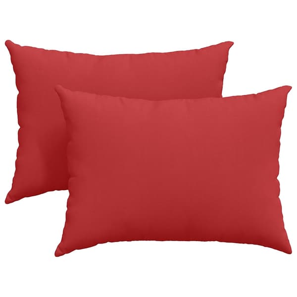 vidaXL Sofapuder 2 pcs Rød 70 x 50 cm Stof