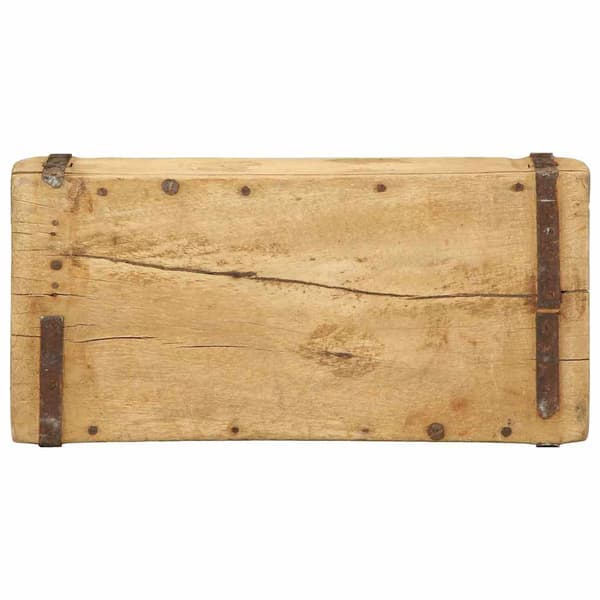 vidaXL Bakke 4 pcs Brun 30 x 14 x 9 cm Solid genbrugs træ