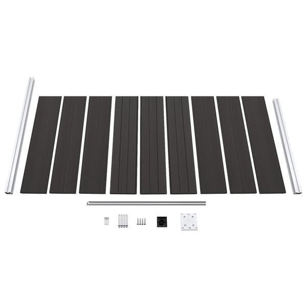 vidaXL Aitapaneeli WPC 95x186 cm musta