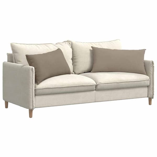 vidaXL Sofapuder 2 pcs Gråbrun 80 x 40 cm Stof