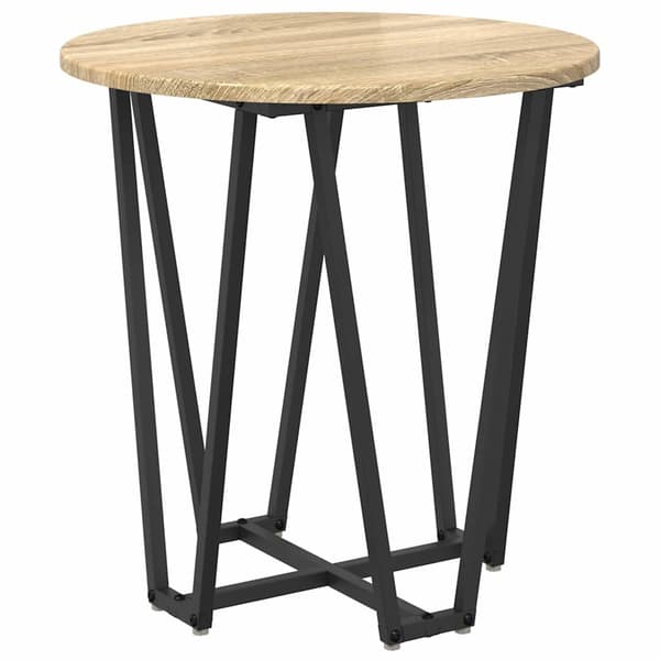 vidaXL Sidebordssæt 2 pcs Sonoma Eg og Sort