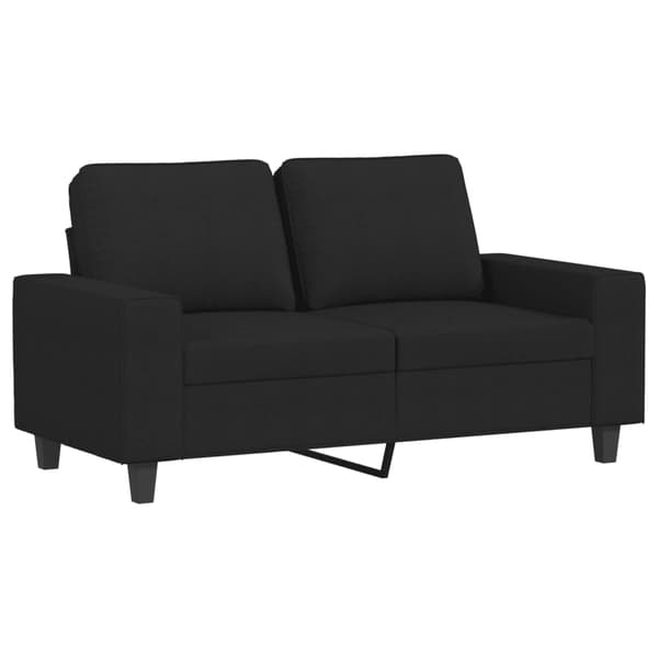 vidaXL sofasæt 3 dele stof sort