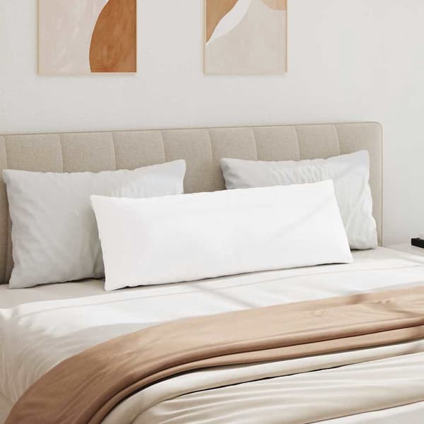 vidaXL Sofapuder 2 pcs Hvid 120 x 40 cm Stof