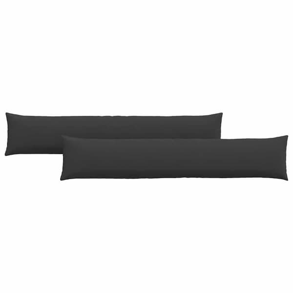 vidaXL Sofapuder 2 pcs Sort 200 x 40 cm Stof