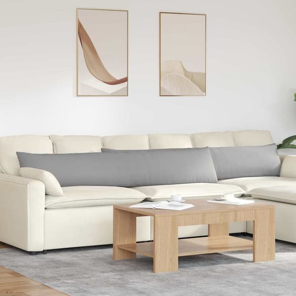 vidaXL Sofapuder 2 pcs Skygrå 200 x 40 cm Stof