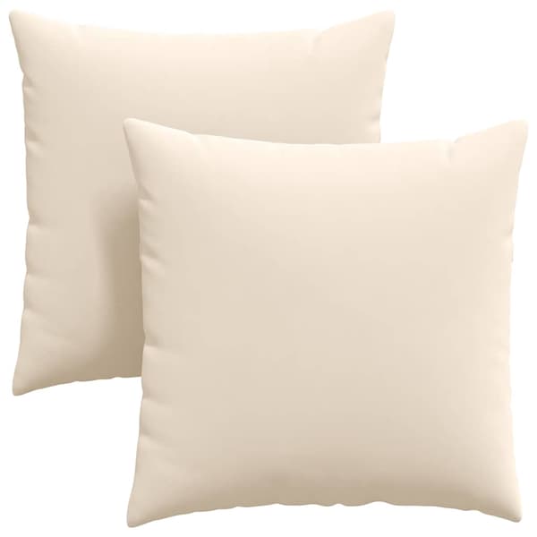 vidaXL Sofapuder 2 pcs Beige 80 x 80 cm Stof