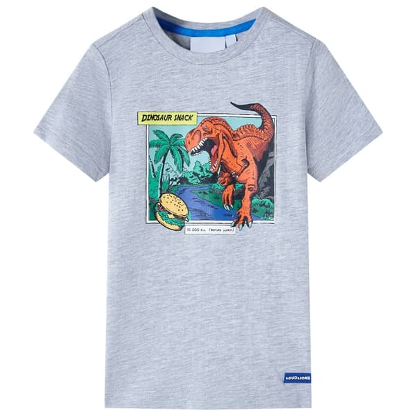 vidaXL T-shirt til børn str. 128 grå