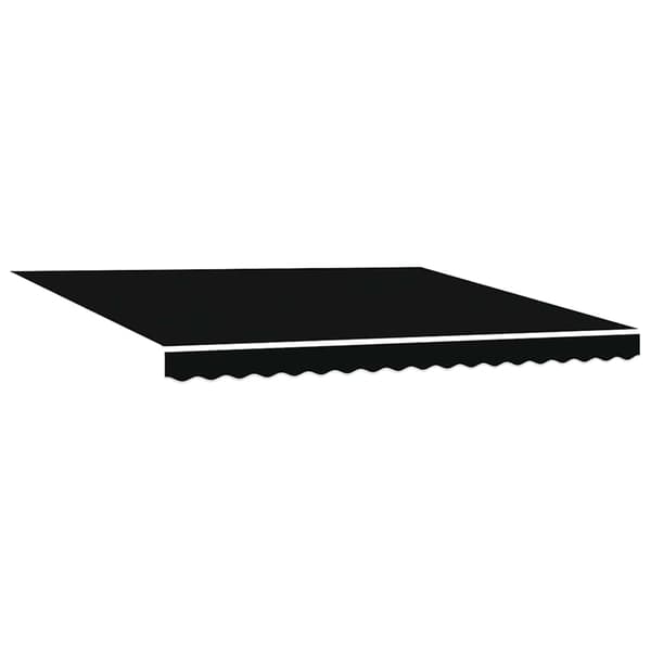 vidaXL Utrækkelig Markise Sort 400 × 300 cm Polyester