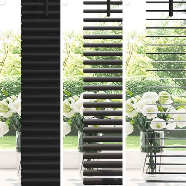 vidaXL Persienner Sort 220 x 75 cm Aluminium