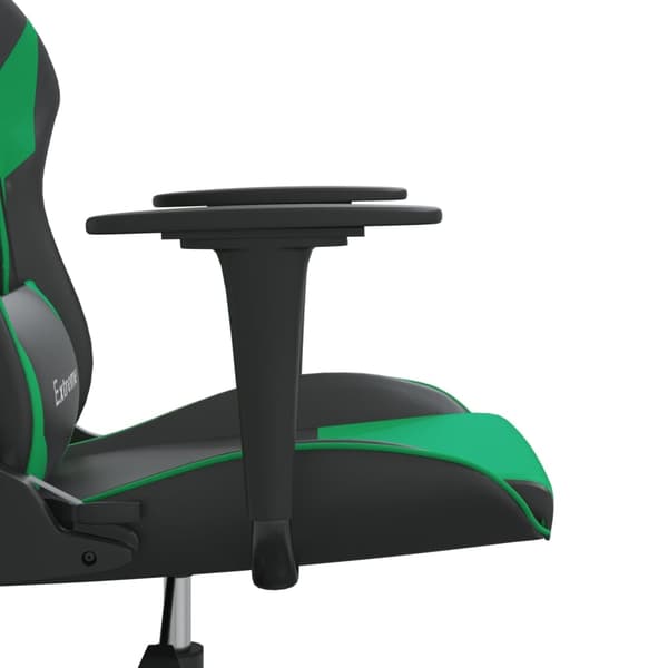 vidaXL gamingstol kunstlæder sort og grøn