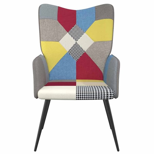 vidaXL lænestol stof patchwork