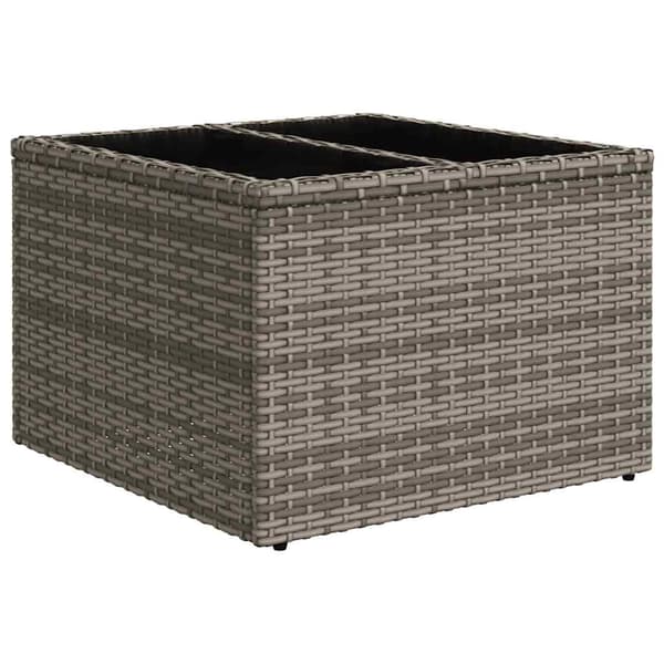 vidaXL sofasæt til haven 6 dele med hynder polyrattan grå