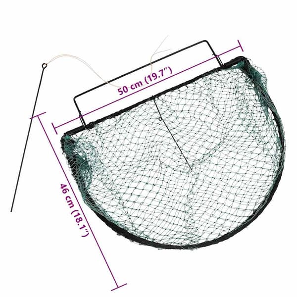 vidaXL Lintuansa vihreä 50 cm teräs