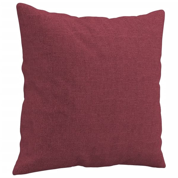 vidaXL sofasæt 3 dele med puder stof vinrød