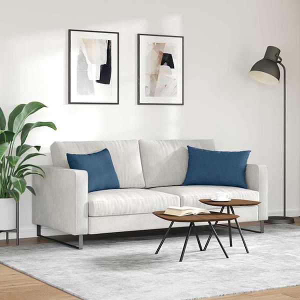 vidaXL Sofapuder 2 pcs Blå 60 x 40 cm Stof
